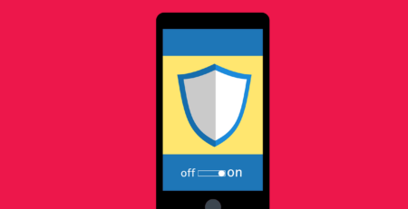 Free cyber security phone login vector