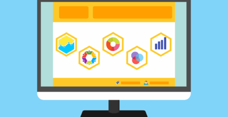 Free statistic survey website vector