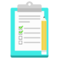 Free list notes icon illustration
